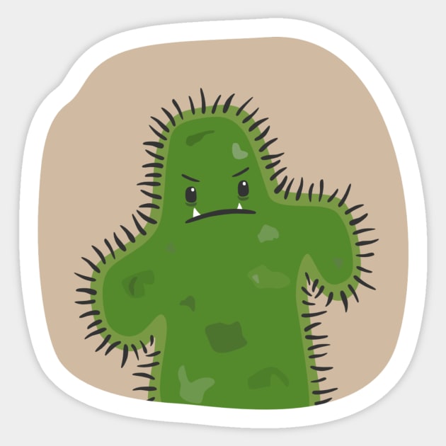 Nobody likes bacteria Sticker by imjustmike